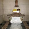 Le vieux font baptismeaux dans l'église de St Sulpice à Rumigny.

The old baptismal fond in the church of St. Sulpice in Rumigny.