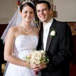 Kayla Lynn Bunker and Brock Roehler on their wedding day.December 1, 2007.