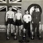 Lionel, the boxer, 2nd from left in 1944.