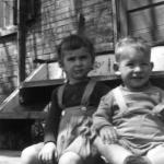 Danielle and Dennis the first two of a family of 6 children. Summer 1949.