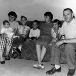 Lionel and Yo with their family in 1959.
From left Dorissa in Yo's arms, Dennis, Ean, Danielle, Paula and Lionel.